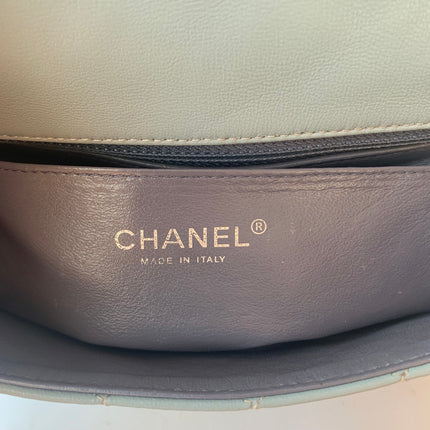 Sold Chanel Classic Flap Rectangular Mini Misty Blue Lambskin, 2011-2012