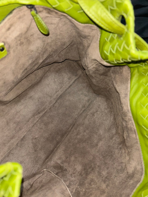 Bottega Veneta Garda Avocado Green Intrecciato Nappa Leather Large 33cm