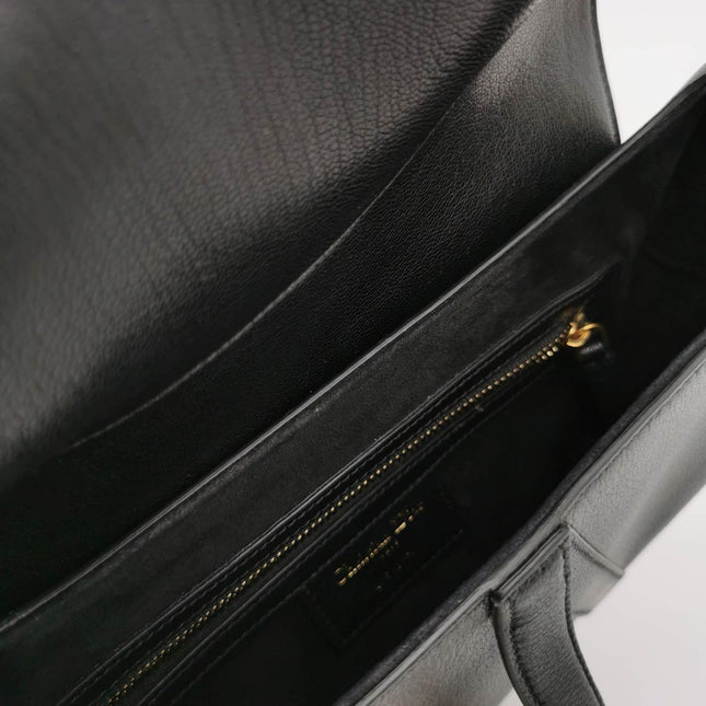 Sold Dior Saddle 2020 Medium Lambskin Leather Bag Black