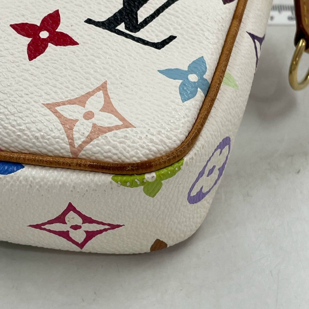 Louis Vuitton x Takashi Murakami Pochette Accessoire White Multicolor