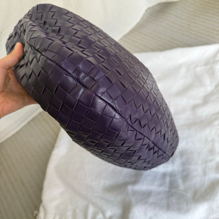 Bottega Veneta Jodie Small Purple Intrecciato Leather Gold Hardware