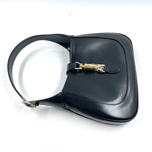 Sold Gucci Jackie 1961 Black Leather Bag with Adjustable Strap Never Worn