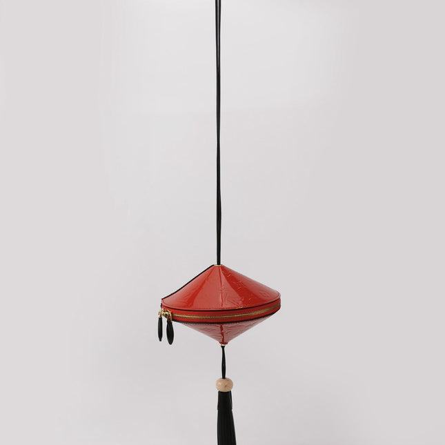 Louis Vuitton Toupie Red Patent Leather Crossbody Bag