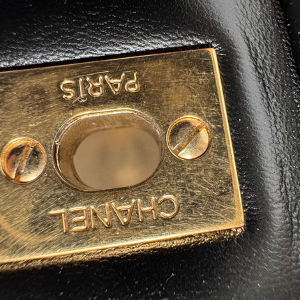 Chanel Classic Flap Jumbo Black Lambskin Leather Single Flap Gold Hardware 2009-2010