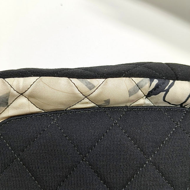 Chanel Jumbo Quilted Multicolor Patchwork Jersey Flap Bag