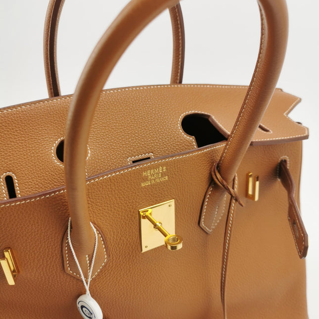 Hermès Birkin 35 Togo Leather 37 Gold Gold Hardware 2000