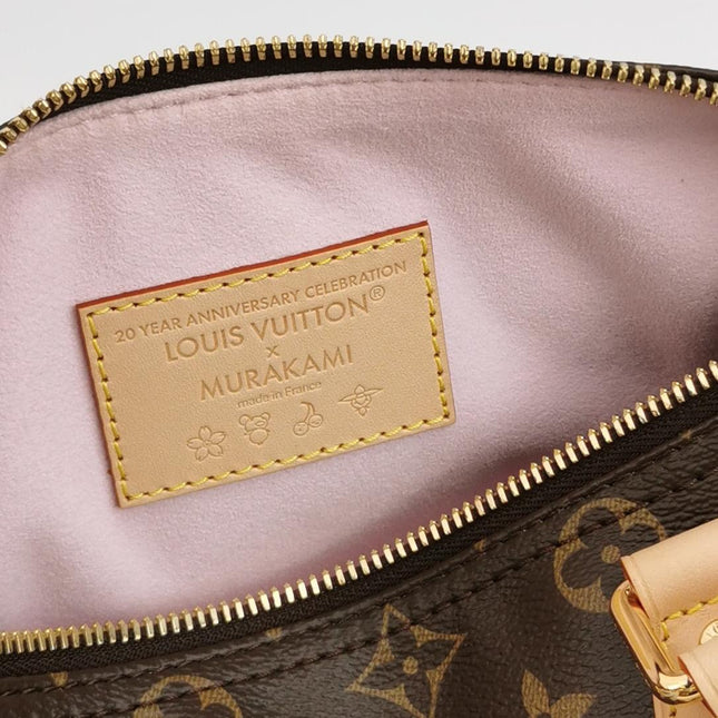 Louis Vuitton x Takashi Murakami Speedy 25 Cherry Blossoms on Monogram Crossbody Bag