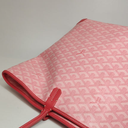 Goyard Artois Tote PM Medium Pink With Zipper and Reinforced Corners 2018