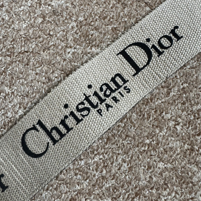 Sold Dior Saddle Strap black canvas with Dior Logo