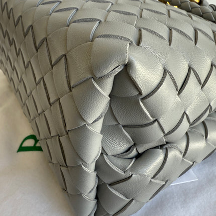 Bottega Veneta Small Andiamo Grey Handbag