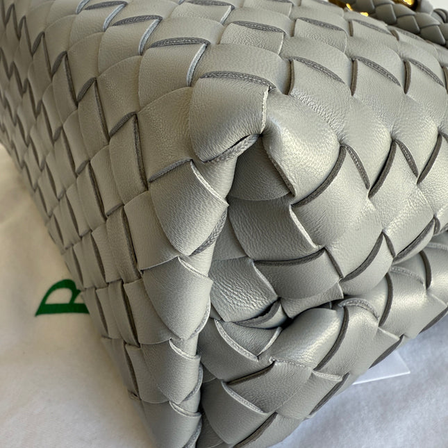 Bottega Veneta Small Andiamo Grey Handbag