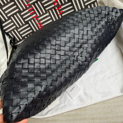 Bottega Veneta Hop Large Leather Navy Hobo Bag 55cm