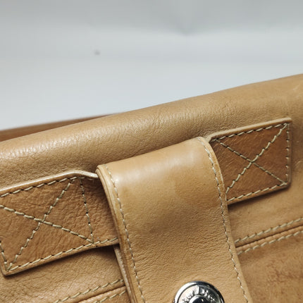 Dior Flight Medium Tan Brown Calfskin Leather Shoulder Bag