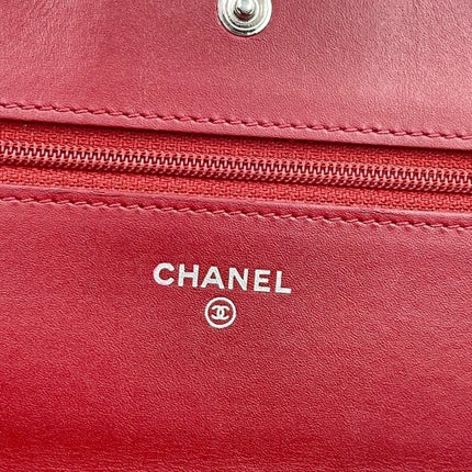 Sold Chanel Wallet on Chain Boy Half Flap Red Caviar Leather