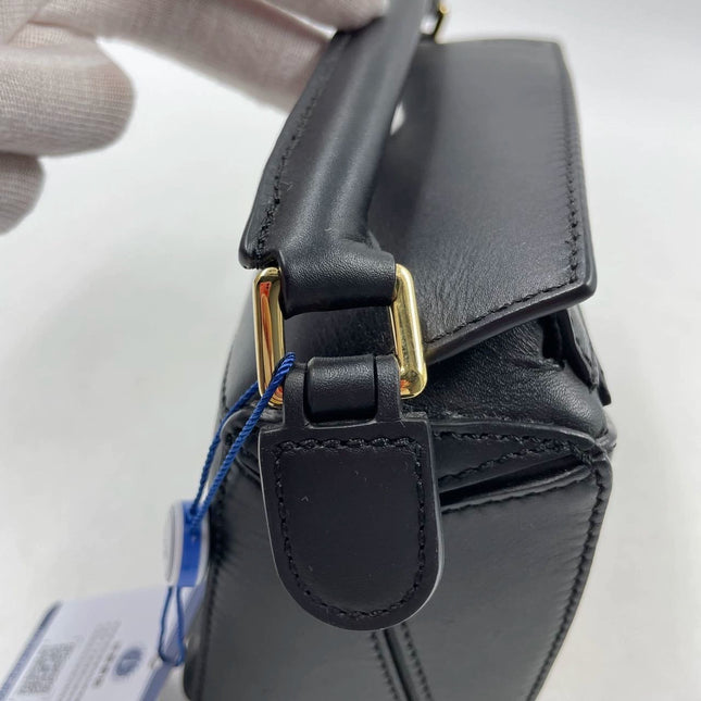 Loewe x Howl's Moving Castle Studio Ghibli Collection Puzzle Calcifer Mini Black Crossbody Bag