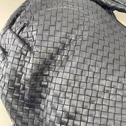 Bottega Veneta Belly Hobo Intrecciato Leather Black Large 55cm