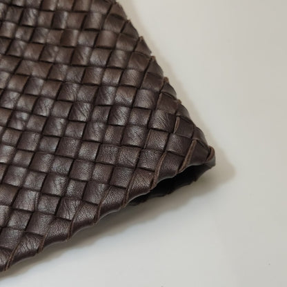 Bottega Veneta Cabat Tote Intreccio Leather Dark Chocolate Brown 42cm