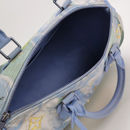 Louis Vuitton x Jeff Koons Speedy 30 Van Gogh Top Handle Bag