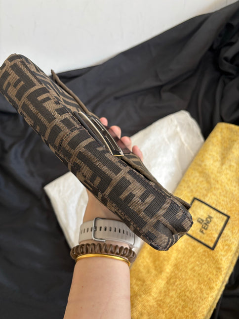 Fendi Baguette Classic Zucca Print Fendi Monogram