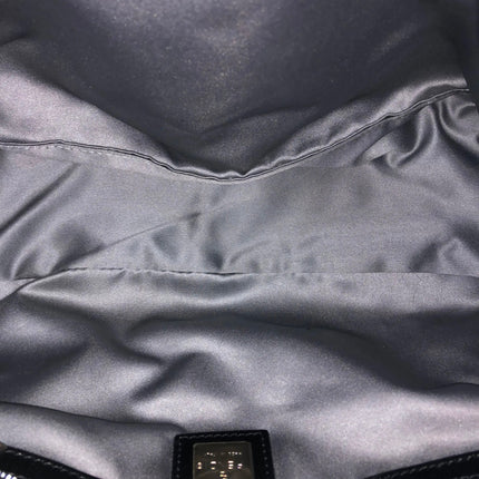 Fendi Mamma Baguette Black Faux Fur Shoulder Bag