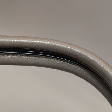 Prada Bonnie Medium Soft Lux Grey Shiny Calfskin Leather Shoulder Bag