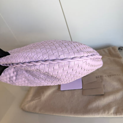 Bottega Veneta Veneta Hobo Medium Baby Lilac Purple Intrecciato Leather Bag 41cm