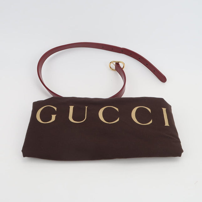 Gucci Jackie 1961 Red Burgundy Leather Bag Small Shoulder Bag