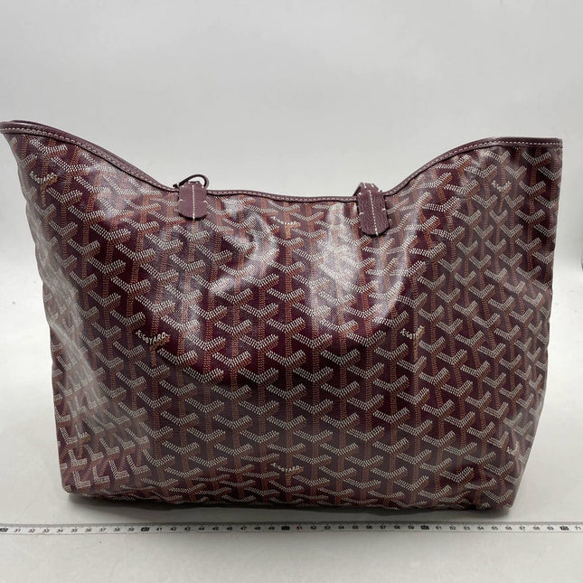 Sold Goyard Saint Louis PM Tote Medium Burgundy
