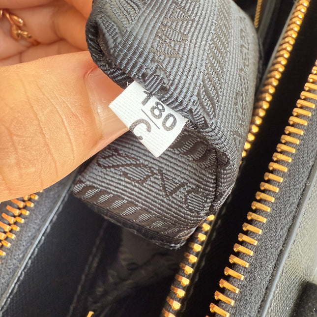 Prada Galleria Saffiano Leather Large Black with Strap