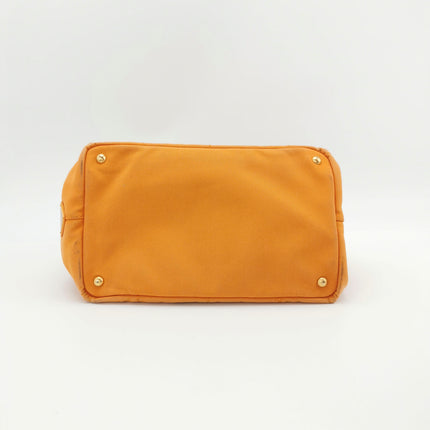 Sold Prada Canape Canvas Tote Orange Handbag