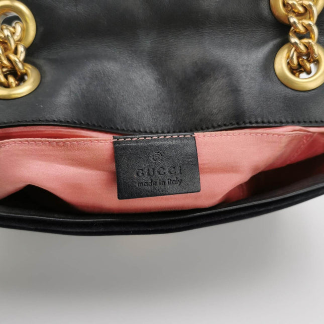 Sold Gucci Marmont Mini Black Velvet Camera Bag