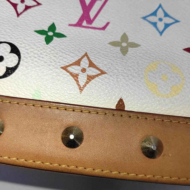 Louis Vuitton x Takashi Murakami Alma Small White Multicolor