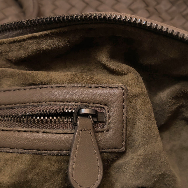 Bottega Veneta Maxi Convertible Tote Dark Chocolate Brown Leather 50cm