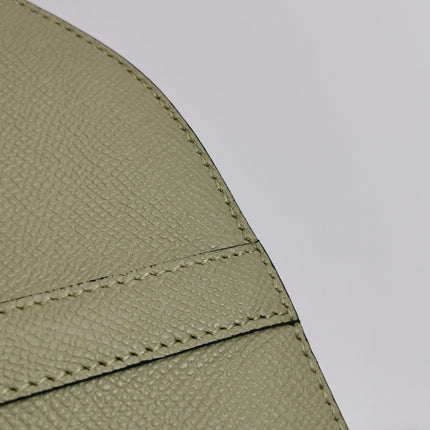 Dior Saddle Medium 2022 Mint Green Grained Leather Handbag with Leather Strap