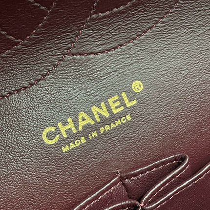 Sold Chanel Classic Flap Jumbo 2012 Black Lambskin Leather Double Flap with Gold Hardware