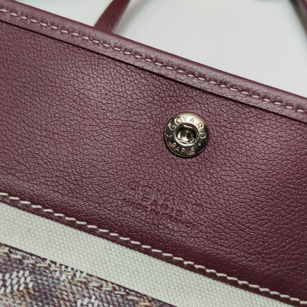 Goyard Saint Louis PM Medium Burgundy Goyardine Tote 2017