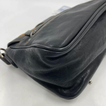 Dior Vintage Gaucho Mini Black Leather Crossbody Bag