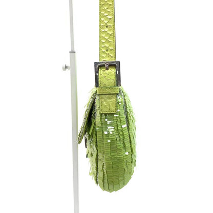 Sold Fendi Baguette Green Sequins Shoulder Bag