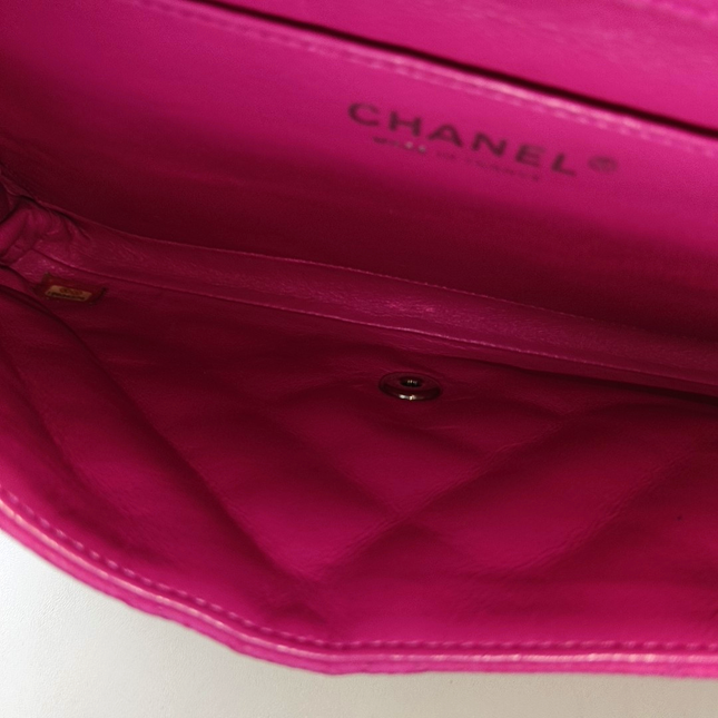 Chanel Envelope Clutch with Chains Pink Caviar Leather, 2013-2014