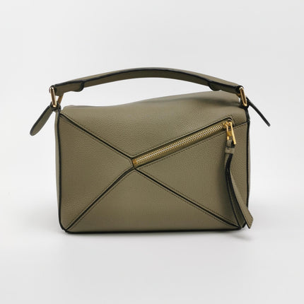 Loewe Puzzle Small Artichoke Green Calfskin leather Crossbody bag