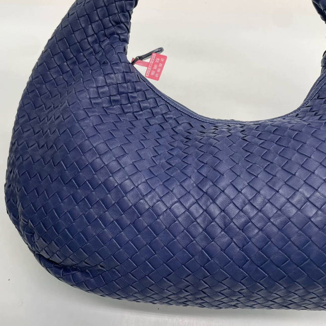 Bottega Veneta Belly Hobo Intrecciato Leather Navy Large 45