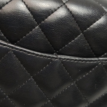 Chanel Classic Flap Mini Black Lambskin Silver Hardware