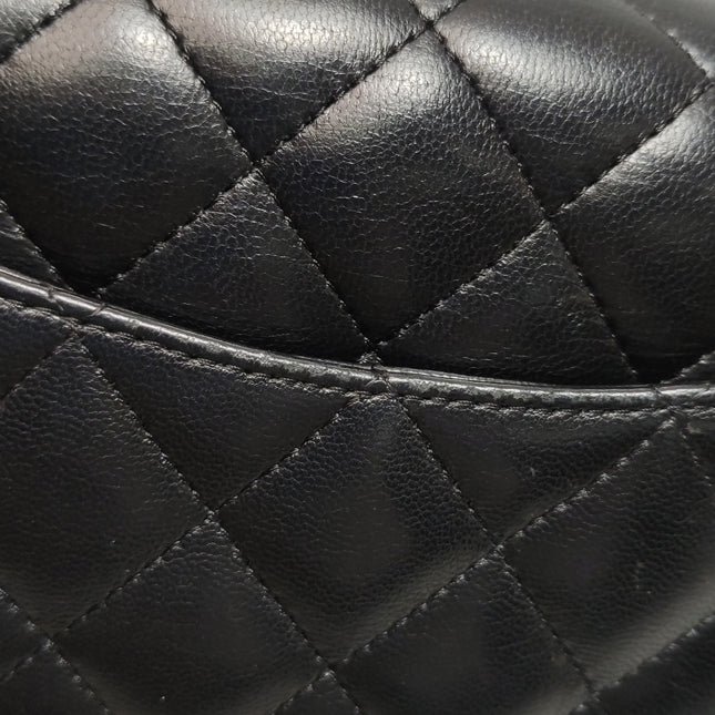 Chanel Classic Flap Mini Black Lambskin Silver Hardware