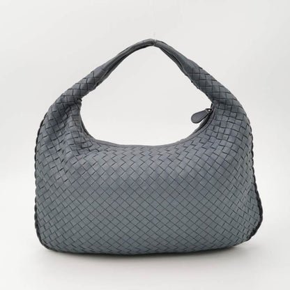 Bottega Veneta Hobo Bag leather Blue Grey Medium 40cm-Luxbags