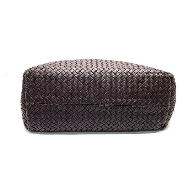 Bottega Veneta Cabat Tote Intreccio Leather Chocolate Brown 42cm