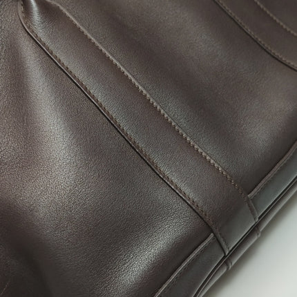 Hermes Garden Party 30 Swift Leather Chocolate Brown 47 Tote