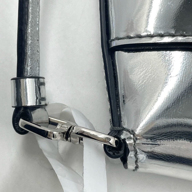 Sold Prada Cleo Flap Silver Leather Shoulder bag