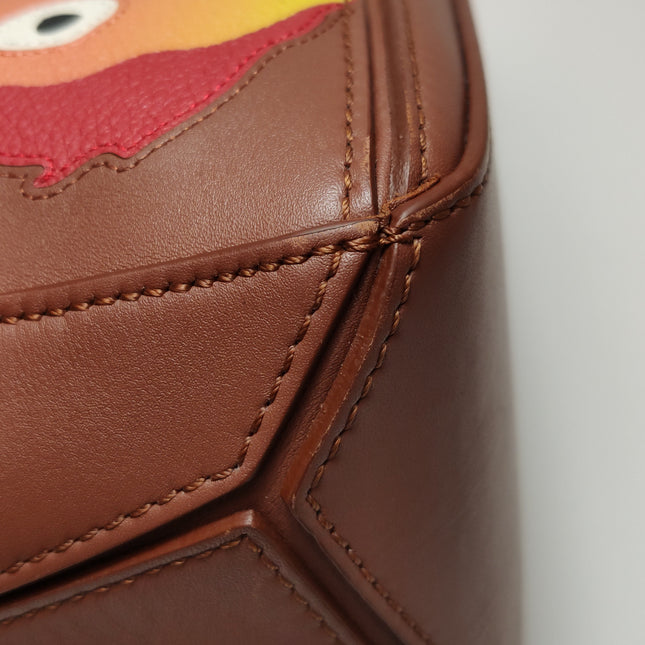 Loewe x Howl's Moving Castle Studio Ghibli Puzzle Calcifer Small Tan Caramel