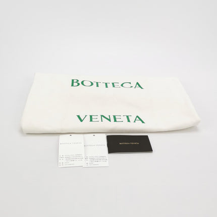 Bottega Veneta Pouch Large Intrecciato Dark Green Calfskin Leather Clutch