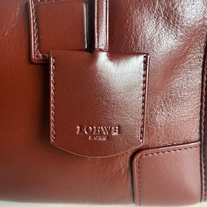 Sold Loewe Amazona 29 in Burgundy Calfskin Leather and Gold-tone Hardware